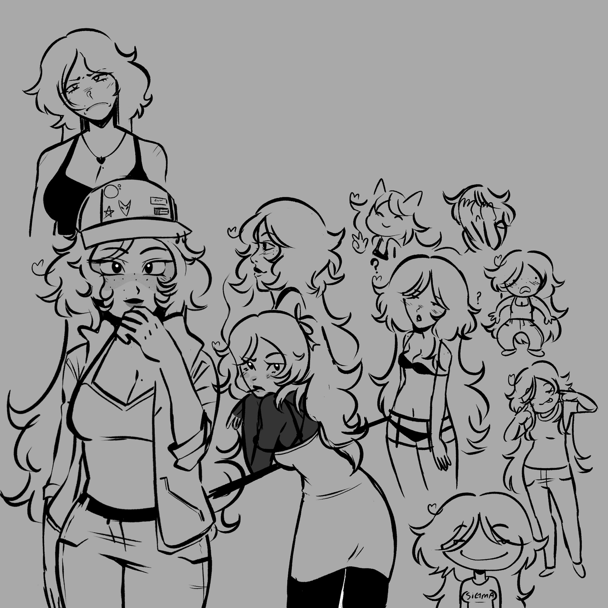 DEARBELLADA's tweet photo. unfinished sketch page w my silly billy 
#oc #Originalcharacter https://t.co/Vt4JrD1sZ0