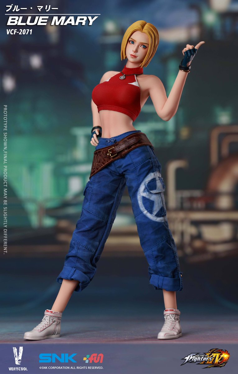 Nin_Nin_Game's tweet photo. Blue Mary is ready for action! 🥊
From THE KING OF FIGHTERS XIV, Blue Mary joins VERYCOOL’s 1/6 scale action figure lineup, featuring a platinum silicone body and articulated eyes.
Pre-order now 👉 https://t.co/H9lUYcVafh
#TheKingOfFighters #BlueMary #KOFXIV #VERYCOOL #16Scale #ActionFigure