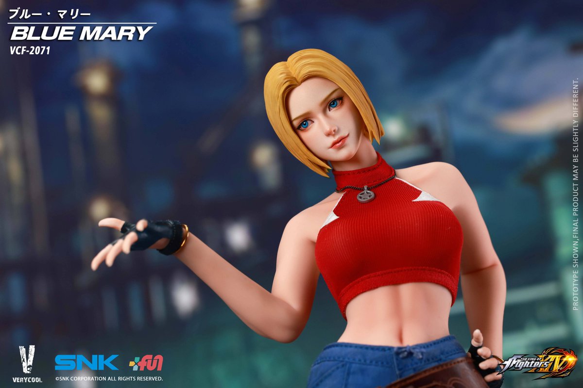 Nin_Nin_Game's tweet photo. Blue Mary is ready for action! 🥊
From THE KING OF FIGHTERS XIV, Blue Mary joins VERYCOOL’s 1/6 scale action figure lineup, featuring a platinum silicone body and articulated eyes.
Pre-order now 👉 https://t.co/H9lUYcVafh
#TheKingOfFighters #BlueMary #KOFXIV #VERYCOOL #16Scale #ActionFigure