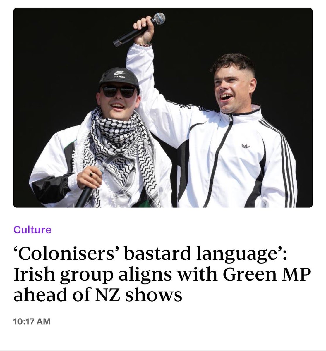 winstonpeters's tweet photo. We are proud of our country’s history and our foundation English language - which is now an official language thanks to NZFirst. 

We are not going to sit by and be lectured by some bunch of low IQ weasels who have no idea about history, and even less of an idea about the woke cultural madness they foolishly promote - that goes for the hopeless TikTok politicians in the Green Party spouting that crap too. 

If we are the only ones to stand up for and be proud of our country, our heritage, and our language then so be it - but if this group of try-hard performers don’t like our stance on the English language they should naff off back home.