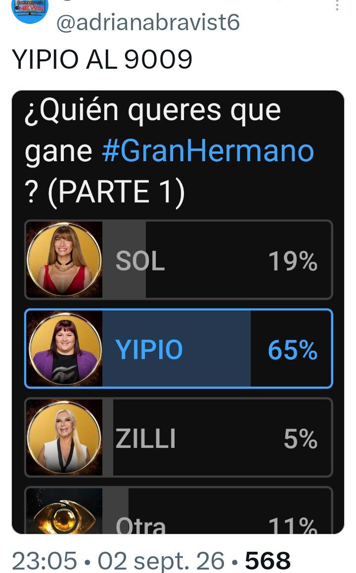 2020Stellamaris's tweet photo. #GranHermanoGeneraciónDorada #Telefe #DGO #DGOstreams #TelefeStreams #Granhermano #GeneracionDorada YIPIO AL 9009 #Argentina. YIPIO al 7020 #Uruguay. https://t.co/RLZ38gnWRm