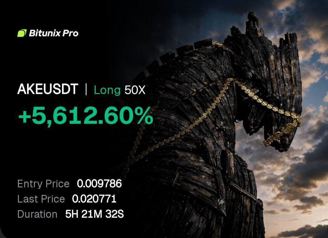 CRYPTOaltFaz's tweet photo. 🚨  VIP TRADE RESULT 🚨
        PREMIUM CALLS 

💎 PAIR: #AKE/USDT  😎
🏹 TAKE PROFIT TARGET DONE ✅
💰 PROFIT: +5,612.60%

🙌 ALHAMDULILLAH 🙌 https://t.co/hWVP4CvbN1