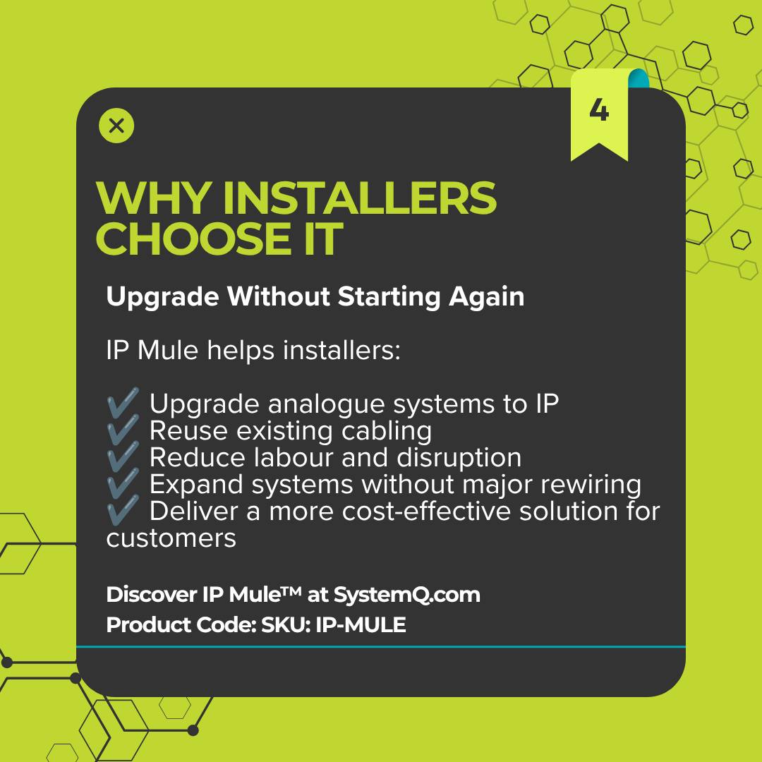 coxjames8400's tweet photo. Upgrading an older CCTV system doesn’t always require new cabling. If existing coax is in good condition, IP Mule transmits IP camera signals over it—saving time, reducing disruption, and controlling costs. Works with coax, telephone, and alarm https://t.co/IY8S8ILYzx