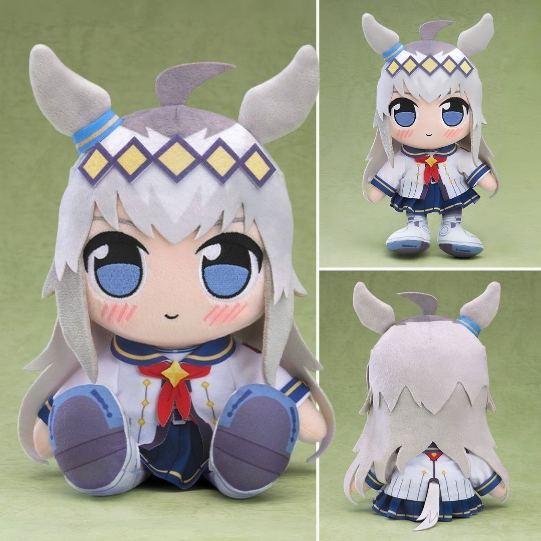 mecchaJP's tweet photo. Oguri Cap is ready for her next meal 🏇🍚🥕 Who’s feeding her? 👀 
Umamusume Pretty Derby - Kuripan Plush Oguri Cap ✨ Preorder Available at the link below!
🛑 https://t.co/aasTIIHfEP

#Umamusume #OguriCap https://t.co/vQvcHf6oaz