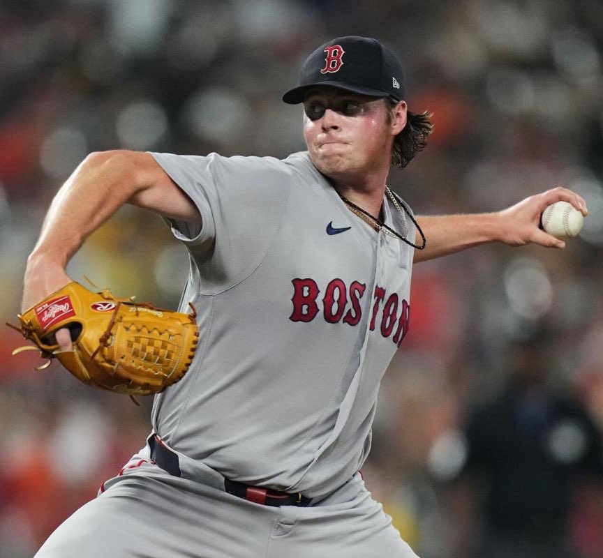 BOSSportsGordo's tweet photo. Jake Bennett in Baltimore tonight:

6 IP, 5 H, 3 ER, 0 BB, 7 Ks

I thought Bennett looked awesome again. Quality start but coulda been even better. Back to back starts without a walk. https://t.co/Xq021MSzlJ