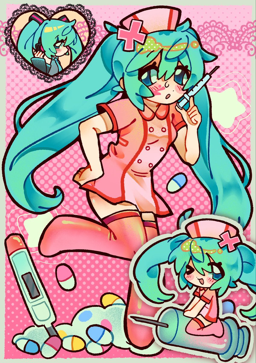 p9lkadots's tweet photo. love ward miku♥︎💉🎀 #初音ミク #hatsunemiku https://t.co/kTnnemGxGt