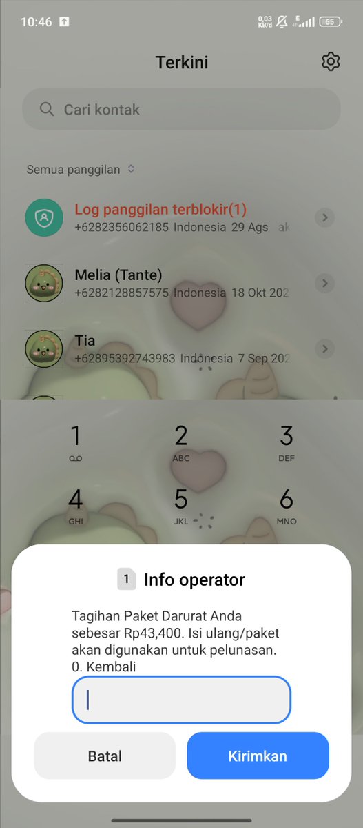 joon_jiyaa's tweet photo. @3CareIndonesia 
Ini gimana ya, klaim pulsa 21000 tapi pulsa ngga masuk sedangkan saat klaim layanan darurat kuota langsung masuk sedangkan tagihan menumpuk menjadi 40000 padahal pulsa tidak masuk 
Yang masuk cuma kuota yang jika dibayar kembali saat mengisi pulsa ±14000 https://t.co/HqkFjwUMdZ