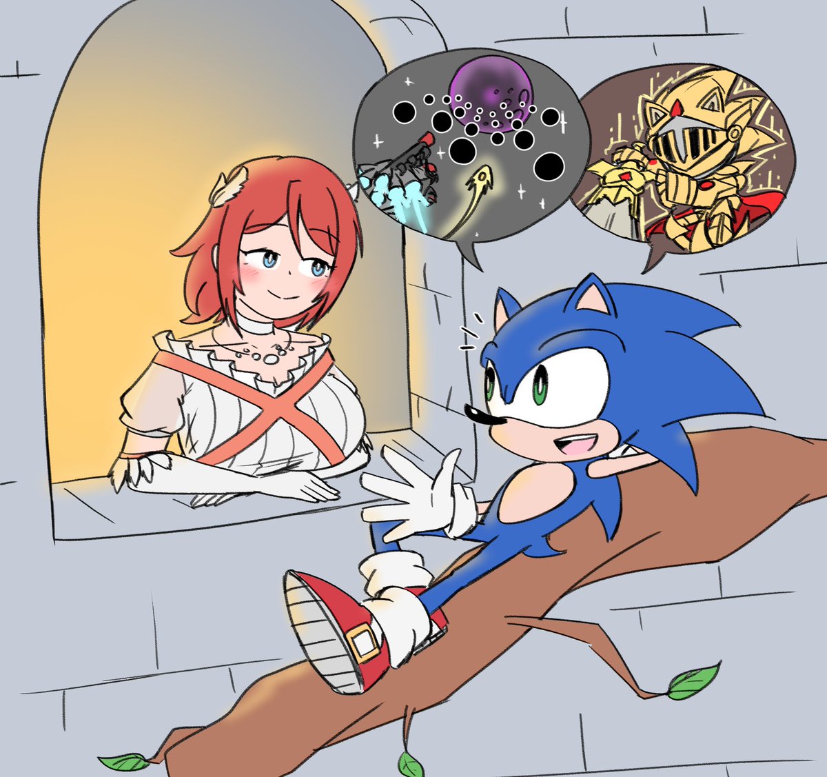 PeteLavaDigger's tweet photo. daily doodle #173: elise and sonic (sonic 06)
i like to believe after every adventure sonic goes to tell it as a sick story to elise https://t.co/cBgzLys1Ux
