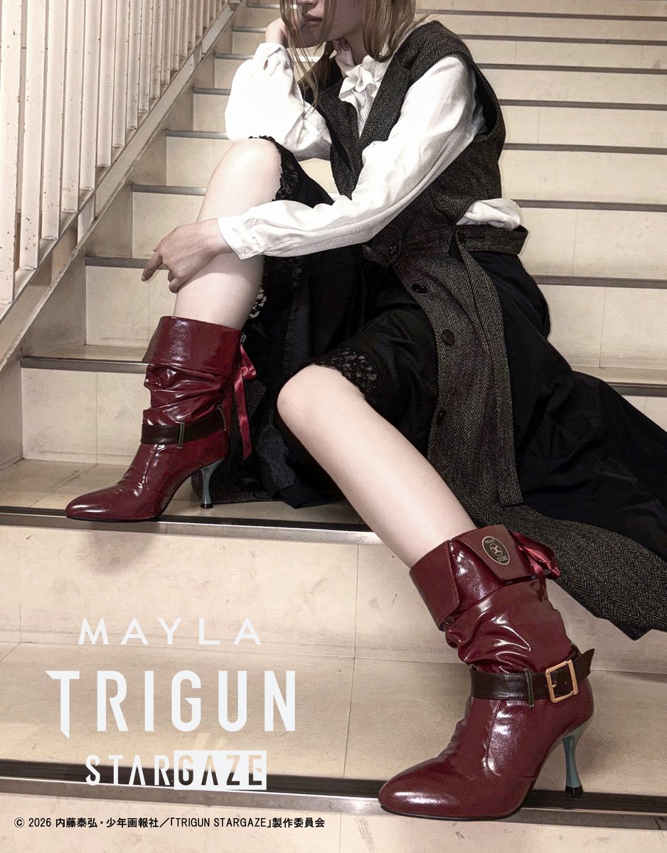 mayla_classic's tweet photo. 『TRIGUN STARGAZE』の世界観を日常に取り入れられる、ファッション性の高いブーツ✨️ https://t.co/Ar1j4sG4Lh