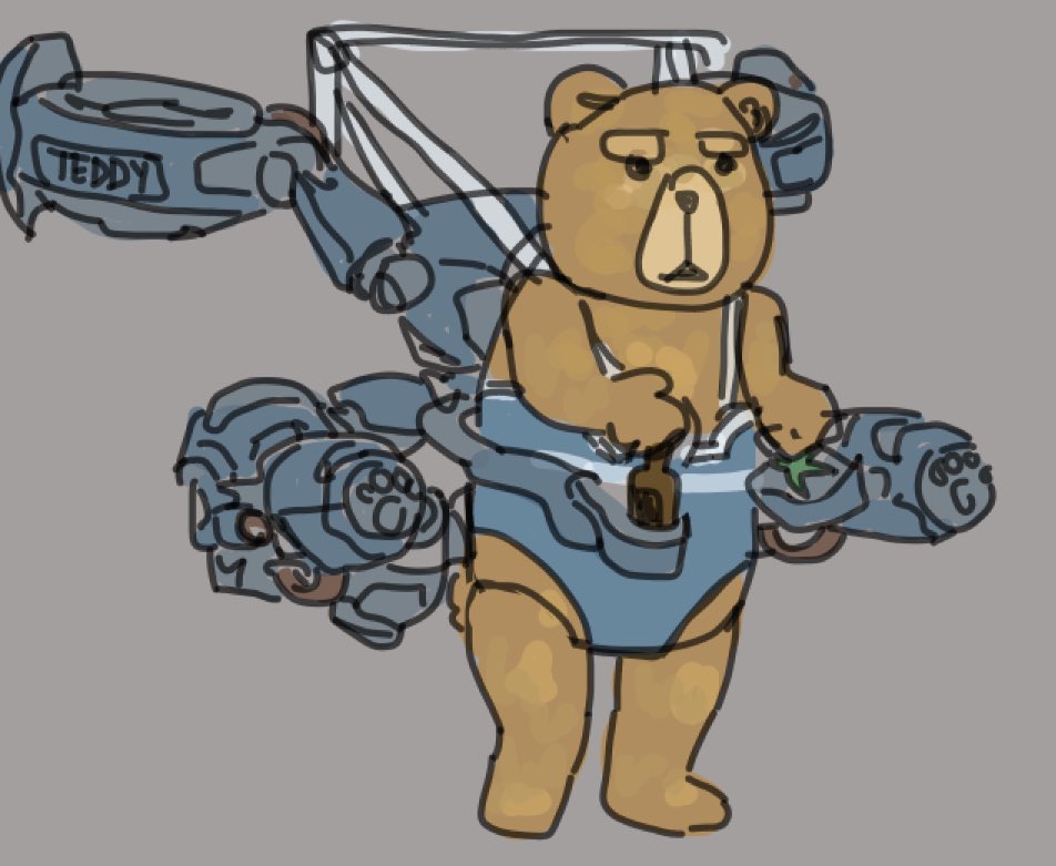 katouden's tweet photo. my jetpack cat skin concept Hey can i have this #overwatch #ted https://t.co/RmXVenPKbX