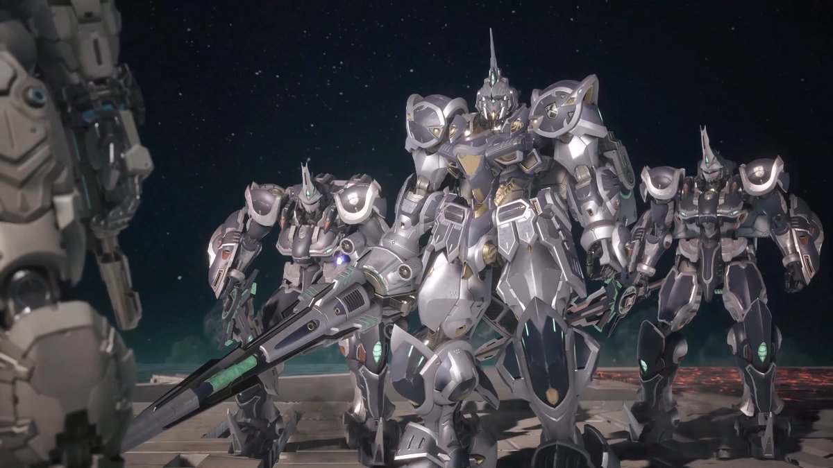 INSIDEjp's tweet photo. 『ガンダム ローグオービット』主人公機以外のMSも初公開！無骨さが目を引く「バウバラム」、騎士な風貌の「ケリィース」
https://t.co/aZ4Lr4t3G5 https://t.co/UrVCbt76qF