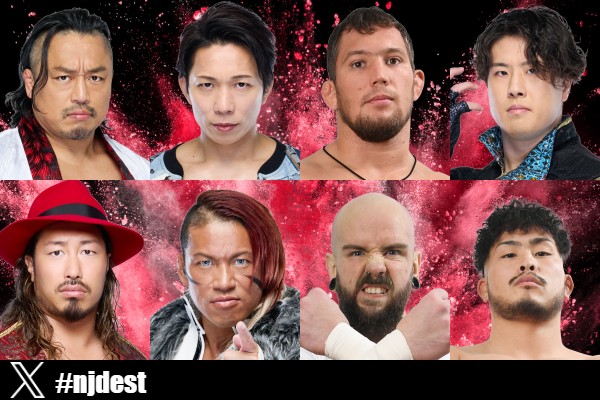 VelvetVoiceWS's tweet photo. It's the start of the Road to Destruction series in @njpwglobal on Sept. 5. Previews to the IWGP Heavyweight Title match in Kobe, the IWGP Junior Heavyweight Title match, AND the return of Jeff Cobb! 🚨

Join us LIVE on @njpwworld (English commentary to come via VOD). 

#njDEST https://t.co/DNXX0gQ14H