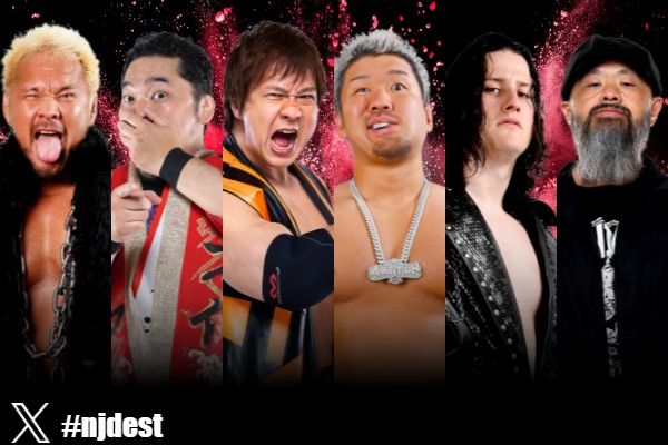 VelvetVoiceWS's tweet photo. It's the start of the Road to Destruction series in @njpwglobal on Sept. 5. Previews to the IWGP Heavyweight Title match in Kobe, the IWGP Junior Heavyweight Title match, AND the return of Jeff Cobb! 🚨

Join us LIVE on @njpwworld (English commentary to come via VOD). 

#njDEST https://t.co/DNXX0gQ14H