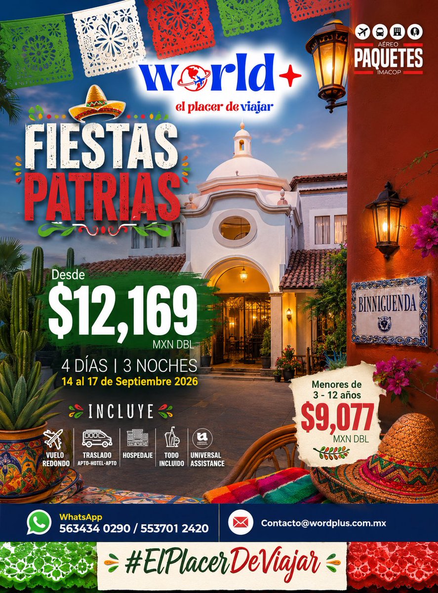 mpvikyng's tweet photo. #ElPlacerDeViajar 
contacto@worldplus.com.mx https://t.co/w6H8Y7dt77