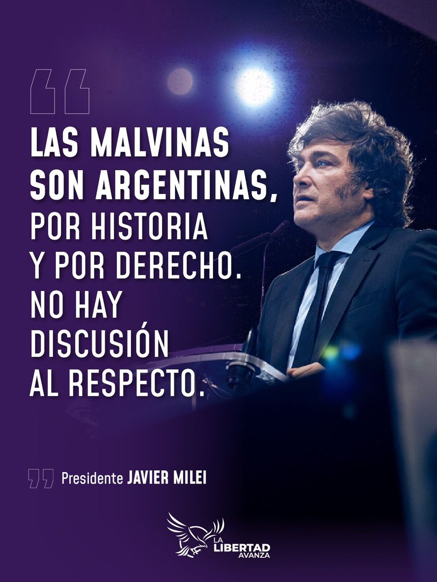 LLibertadAvanza's tweet photo. LAS MALVINAS SON ARGENTINAS 🇦🇷

🧵ABRIMOS HILO SOBRE LAS MEDIDAS 👇🏻 https://t.co/rRzpySLF2H