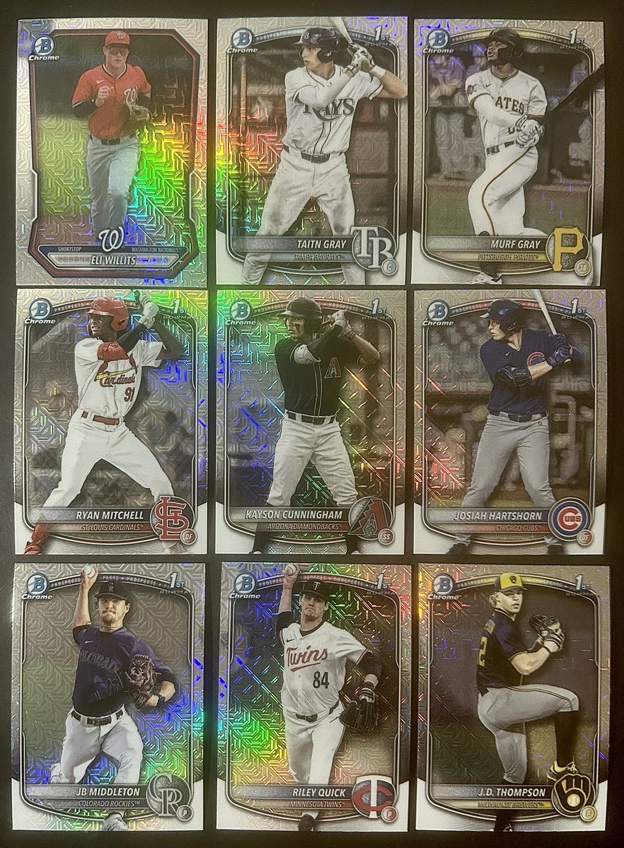 TommysHobbyChnl's tweet photo. #THCStackSale01 Night 6
Post 5
Baseball- $1 each
PWE 1-4 cards $1.50
BMWT $6
Orders over $75 ship free!
International shipping would be at cost
PayPal and Venmo accepted!
Retweets appreciated π
#THCStackSaleBaseball https://t.co/vZL9pCaSwx
