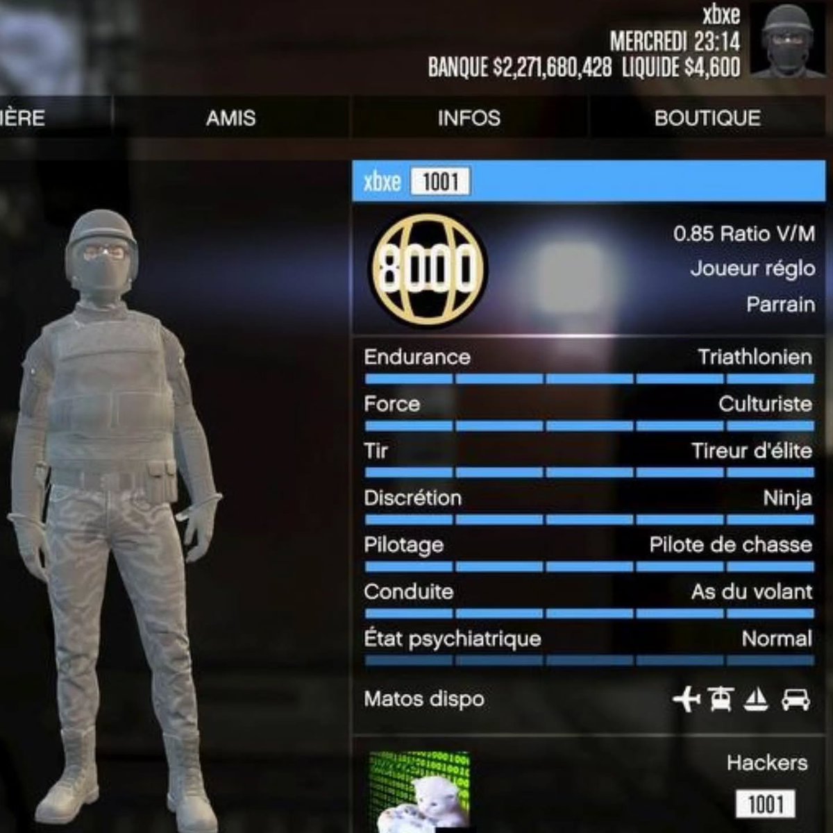 Modded_servic's tweet photo. 4L PSN
Male account
PS5 ACC
Fast run
Lvl 8000
2.2 bill
Cop belt outfits
Color helmets
Research done
Unlocks
Premium Avatars
Region:
Bin:
C/O:
MESSAGE ME PRIVATELY IF INTERESTED
#GTA #PS5 #GTA5 #GTA6 #XBOX #PC #MODDEDACCOUNTS #PLAYSTATIONS https://t.co/9xhT7bEwxY