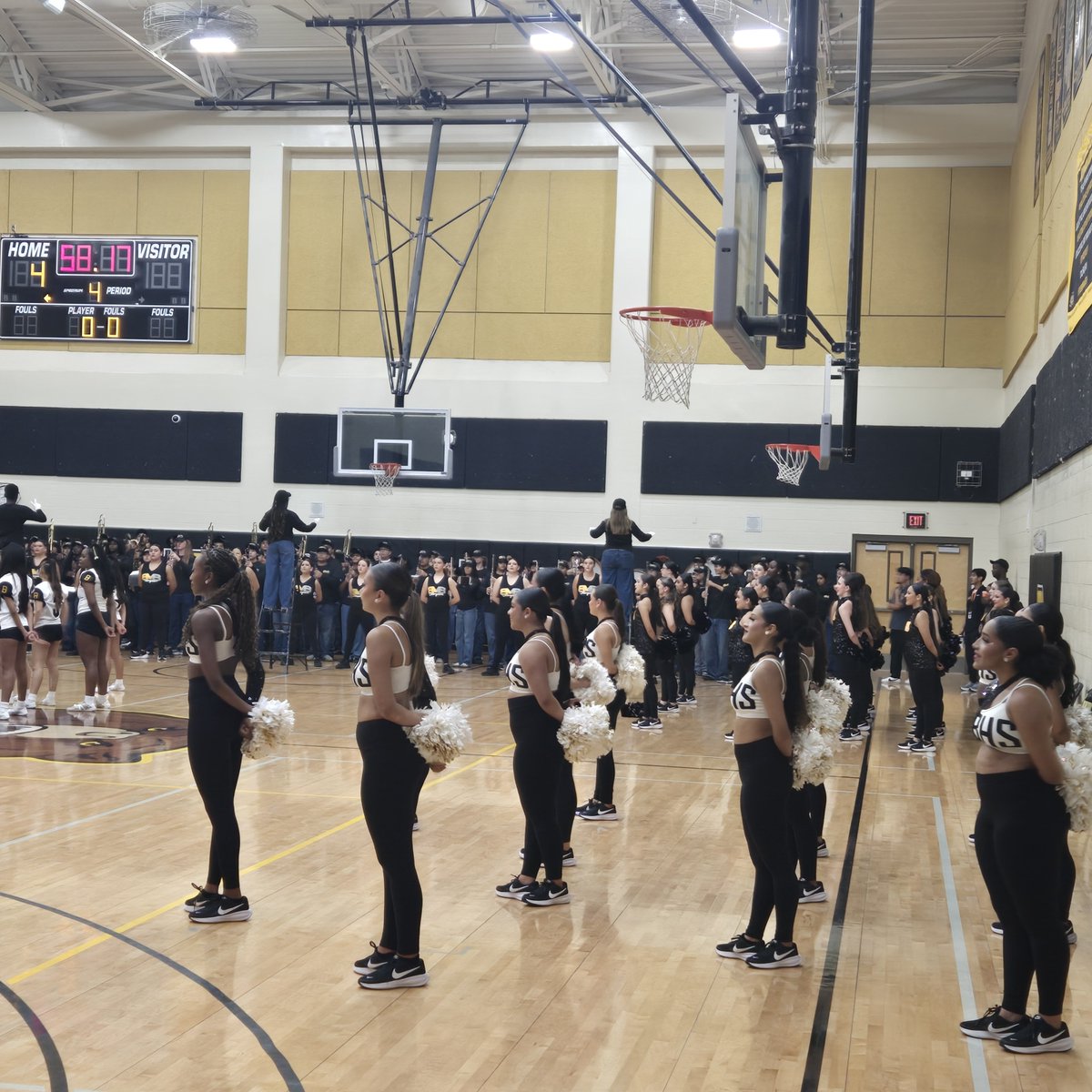 WBhsRod's tweet photo. Sights and sounds of @NISDBrennan first pep rally of the season last Friday. Mr. Rod hanging out with @MrGMachine1 #BFND #GoBears #BMB #areyoureadyforsomefootball #beLegendary #beBeowulf https://t.co/rK6eKUPITl