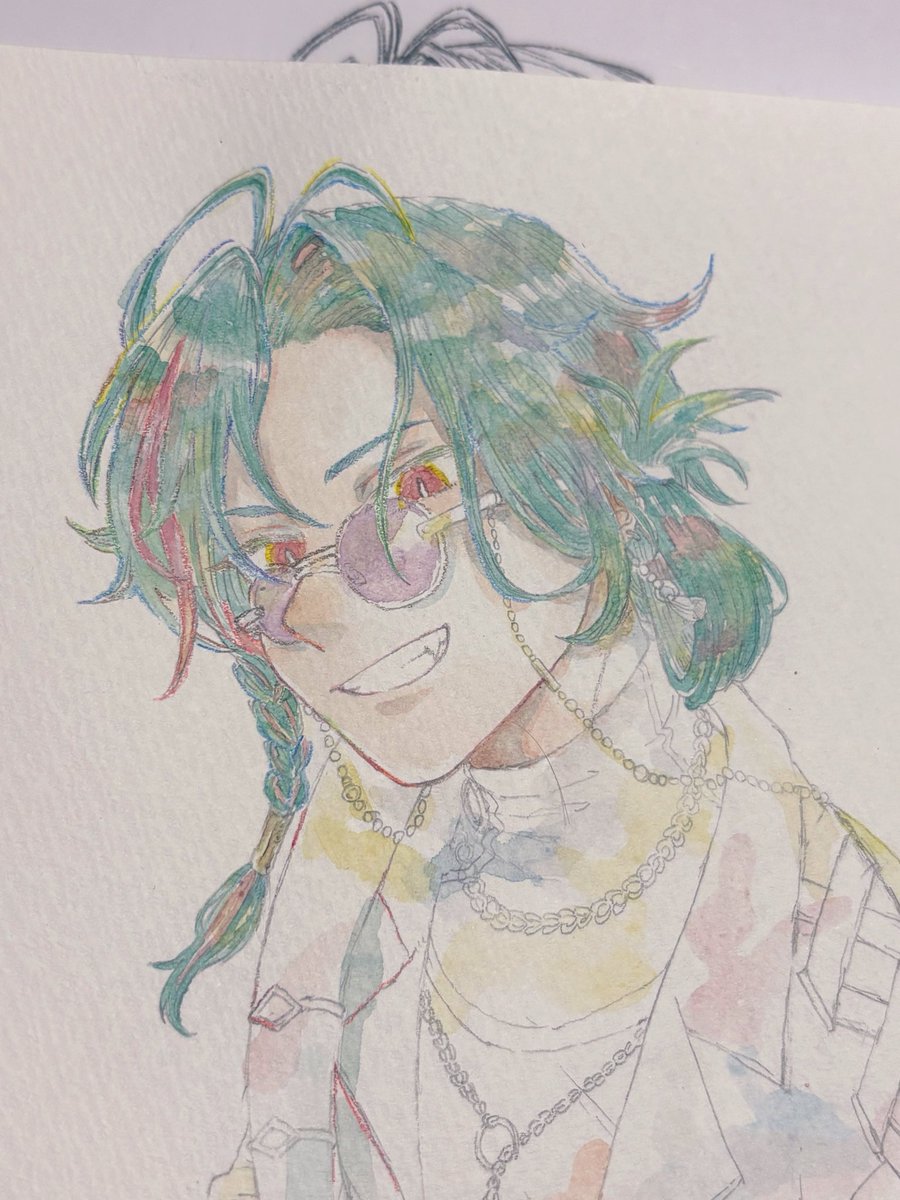 ppp5295's tweet photo. 久しぶりにコスト高めの絵描いてるから進捗のろのろ、、 https://t.co/YSKXHk5ZzP