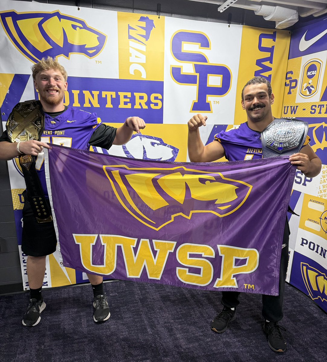 UWSPFootball's tweet photo. Your Scout Team Players of the Week 💪

Lightweight Player of the Week:
Hunter Holz (Wauwatosa West)

Heavyweight Player of Week:
Peyton Lemberger (Fox Valley Lutheran)

#AboveTheLine | #DawgDNA🧬 https://t.co/A7DdmaYKKL