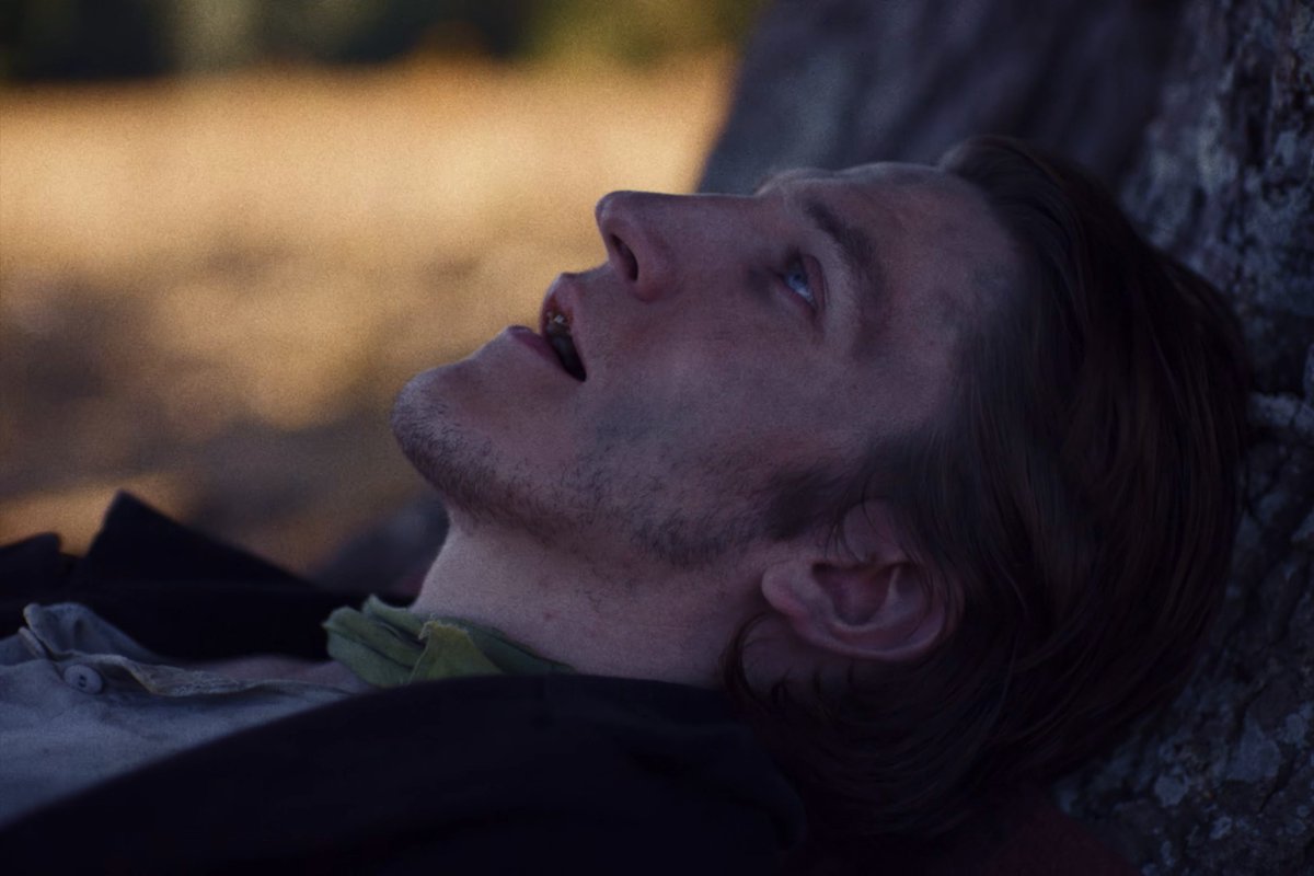 Ewanphiamedia's tweet photo. Ewan Mitchell in Paris Paloma’s ‘Silhouette on the Hill’ music video. https://t.co/RQJmrTD7PH