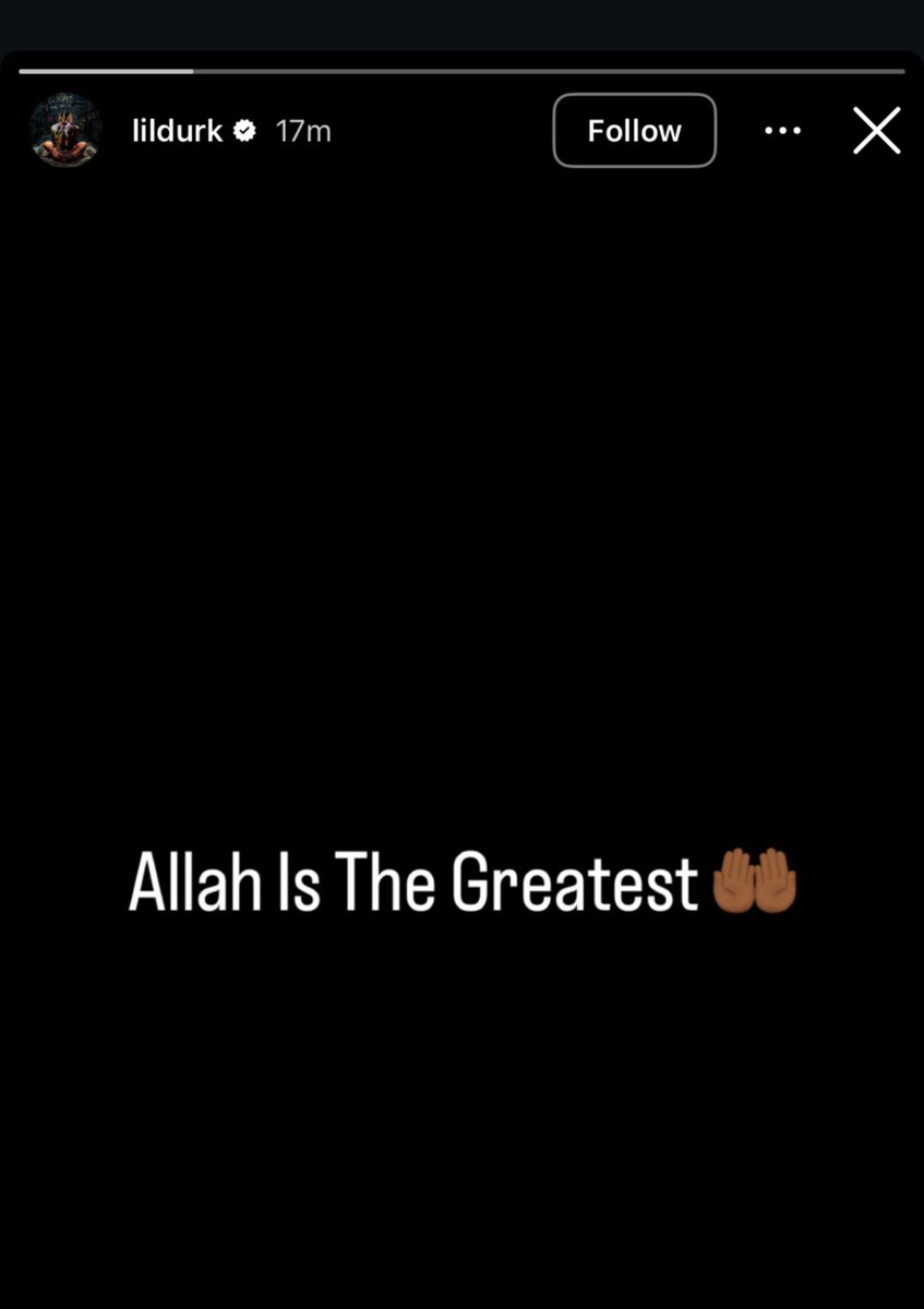 Kurrco's tweet photo. “Allah Is The Greatest 🤲🏾”

— Lil Durk via IG https://t.co/OzhPokxNBi