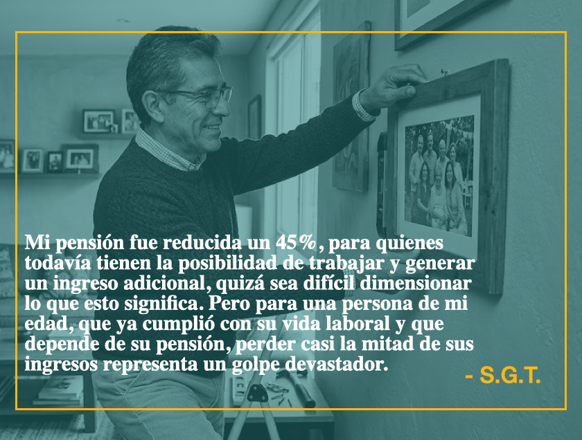 PensionBancomxt's tweet photo. Les compartimos la segunda parte de esta serie de opiniones y testimonios que provienen directamente de jubiladas y jubilados que viven a diario el recorte arbitrario que se hizo a sus pensiones. 

Los testimonios reflejan una constante: la urgencia de revalorar el esfuerzo de toda una vida y frenar estigmas infundados.

Un retiro digno no es un privilegio insostenible, es el resultado de décadas de trabajo bajo reglas que hoy deben respetarse.

(Por cuestiones de confidencialidad a petición de los entrevistados, hemos mantenido su identidad como anónima, solo utilizando sus iniciales. Imágenes ilustrativas.)

#PensionesDignas #Bancomext #JusticiaParaPensionados #30AñosNoSeBorran #NoEsPrivilegioEsDerecho