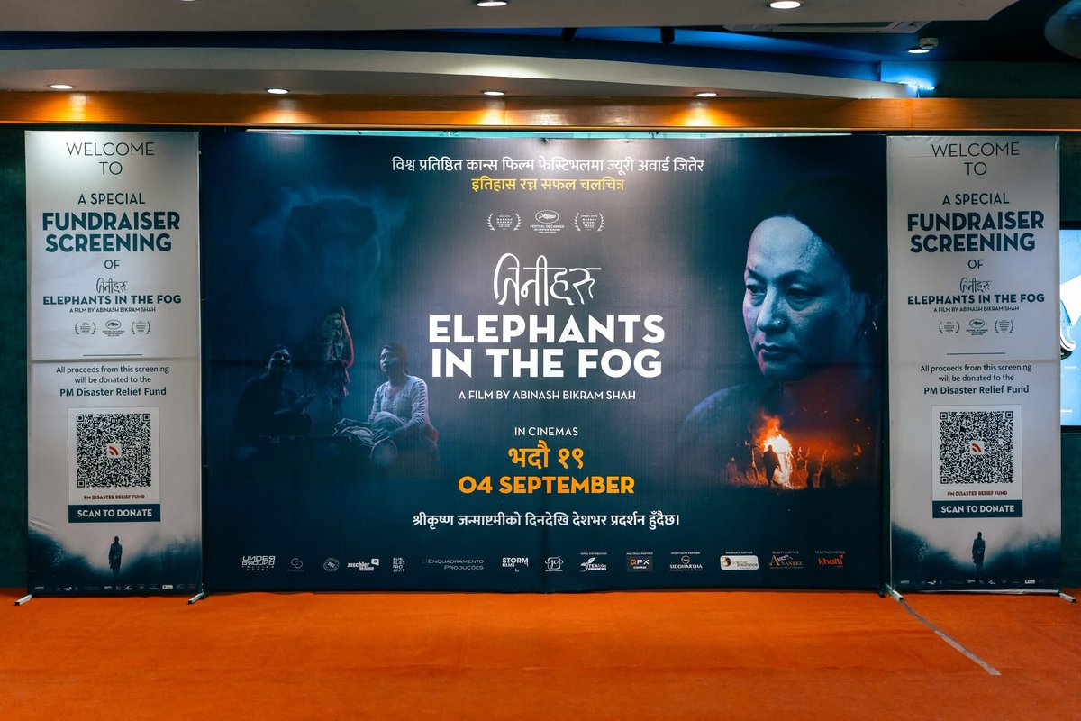 UshaRajak's tweet photo. #ElephantintheFog is out in the theatres all over Nepal from today. I highly recommend this one; it is internationally acclaimed for a reason. You’ll leave the theatre with goosebumps and a lot of feelings. https://t.co/NOcXDBl1Ik