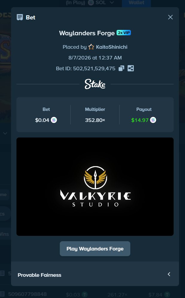 0xKennzy's tweet photo. @ValkyrieXStudio This is my biggest WIN in any Valkyrie Studio slots so far. Maybe you can double, triple, quadruple it  @ValkyrieXStudio ? 👀

Thank you in advance 🫶♥️

BetID: casino:502521529475
StakeID: KaitoShinichi https://t.co/gG4ULTc29W