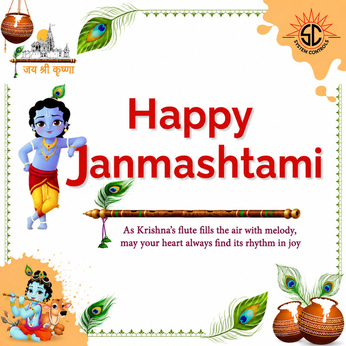 systemcontrolsx's tweet photo. Some stories don’t belong to one generation.

The mischief in his smile.
The wisdom in his words.
And a timeless story that continues to inspire, centuries later.

#HappyJanmashtami #Janmashtami #Krishna #KrishnaJanmashtami #SystemControls https://t.co/LN8iFihrW4