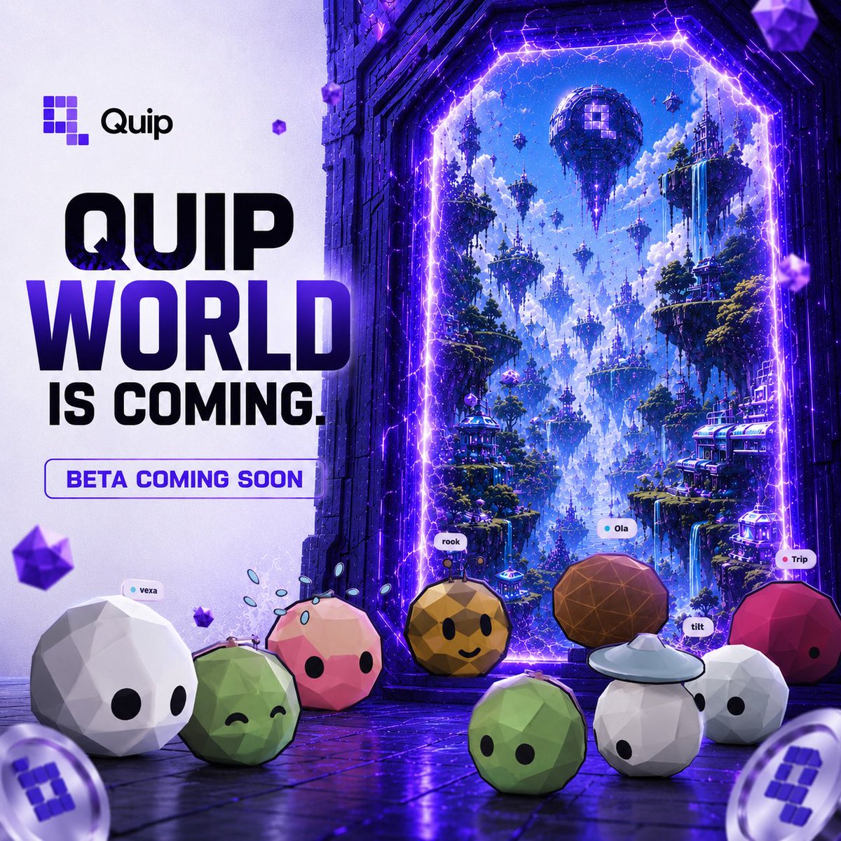 jindu_'s tweet photo. 𝐐𝐮𝐢𝐩 𝐖𝐑𝐋𝐃 is starting to feel super real & I’m loving it 

The Beta is getting closer & closer, and I think the people paying attention now will understand the ecosystem a lot better when it finally opens up.

Gaming, community, Web3 and a world that’s still being built from the ground up.

I’d rather be early than hear about it after everyone else is already there.

Follow @quipgg for updates
Get started now: https://t.co/xGs7BPiHQl
Join the community: https://t.co/AiJwTPY0vd

@solanagaming x @quipgg

Quip WRLD is almost here 🥳