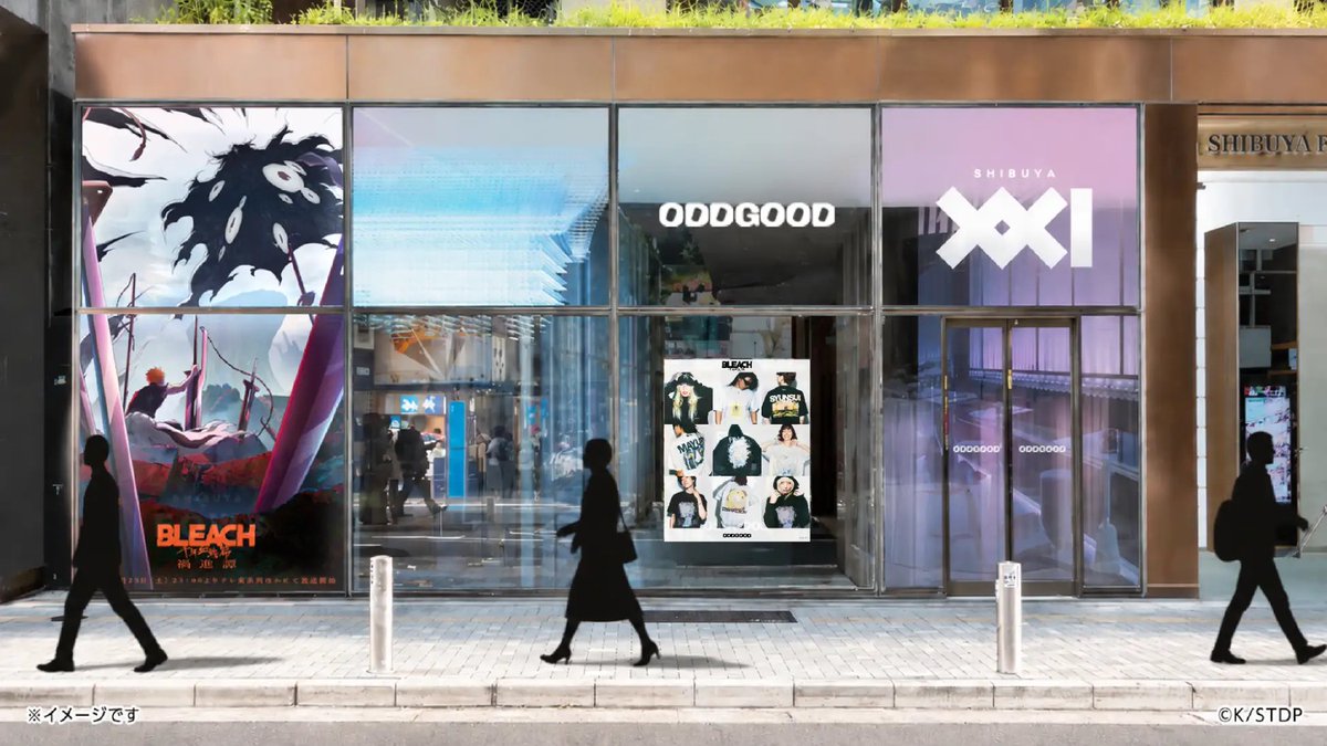 k42wKKihKBGTvXv's tweet photo. POP UP STORE概要
開催期間：2026年9月14日（月）～2026年9月20日（日）
営業時間：9月14日（月）12:00〜20:00
　　　　　9月15日（火）〜20日（日）11:00〜20:00
開催場所：SHIBUYA XXI
　　　　　〒150-0042 東京都渋谷区宇田川町12-7 渋谷エメラルドビル 1F
入場料　：無料

アパレルグッズ ラインナップ
黒崎一護、朽木ルキア、京楽春水、涅マユリ、コン、「滅却十字」をモチーフにした全6アイテムと、新作アパレル2アイテムを受注販売いたします。