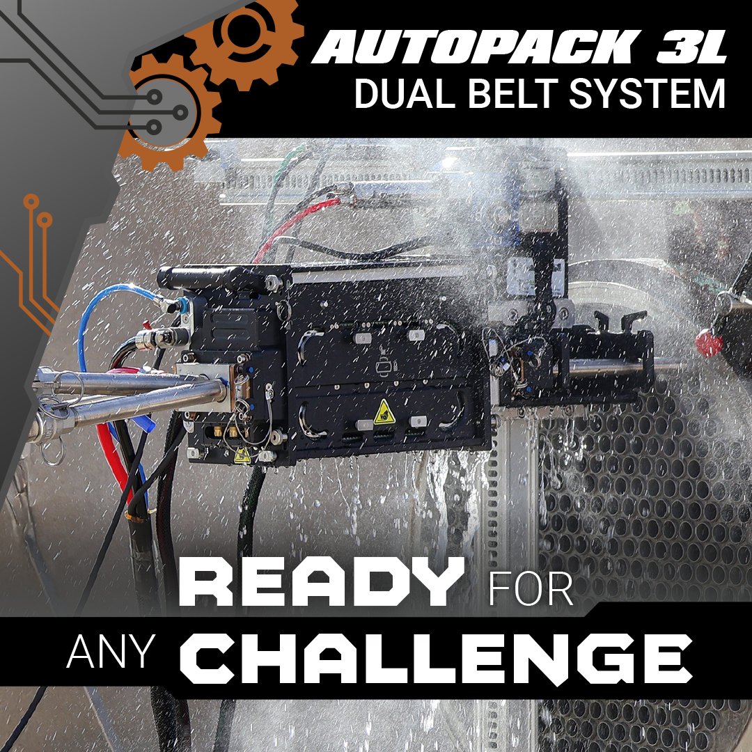 StoneageTools's tweet photo. Some exchangers push traction to its limit. 

Vertical runs. Confined spaces. High resistance under load. 

The AutoPack 3L Dual Belt increases belt contact and pulling force to maintain steady movement through tougher conditions. 

https://t.co/RW5cwsP25M https://t.co/UH2bHhODEf