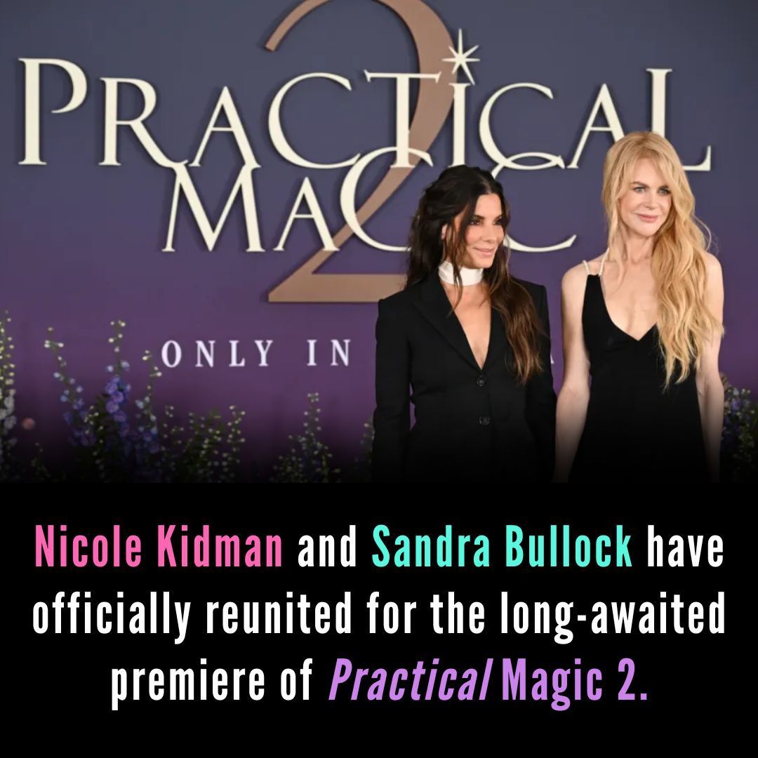 MrRookTalk's tweet photo. Nicole Kidman and Sandra Bullock have officially reunited for the long-awaited premiere of Practical Magic 2. 

#PracticalMagic2 #NicoleKidman #SandraBullock #PracticalMagic #MovieNews https://t.co/J3ahWfh03X