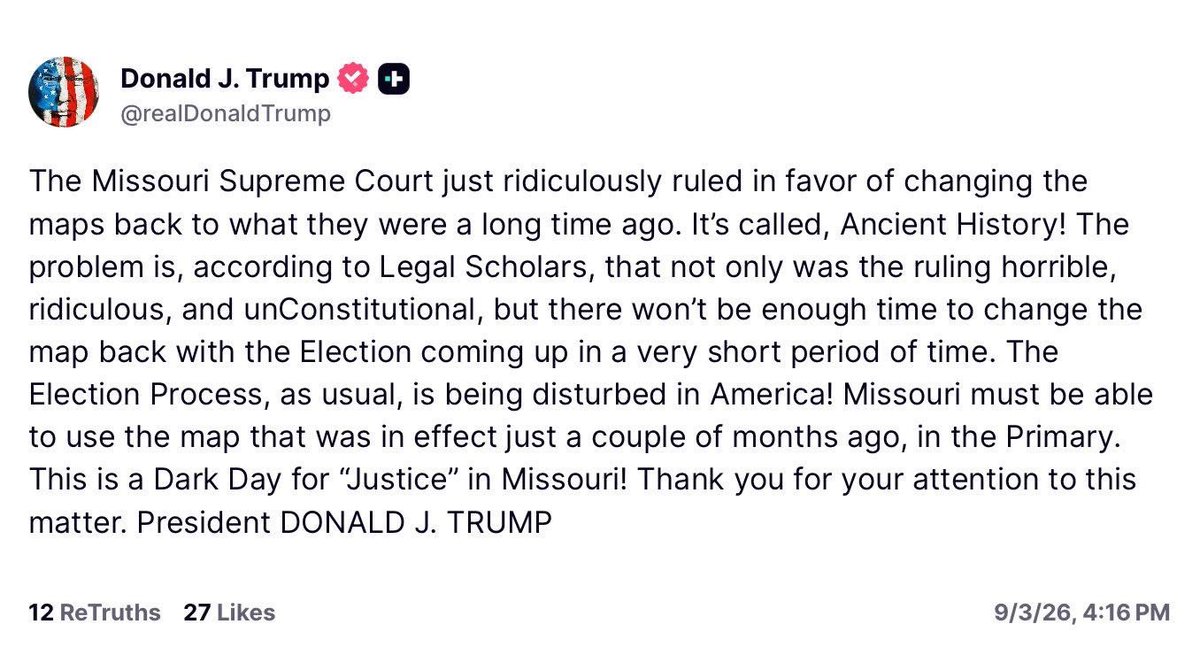 RNCVoteProtect's tweet photo. 🚨 The RNC is evaluating every option to challenge this decision, and we will NOT stop fighting for Missouri voters. https://t.co/7EZRkkvOdc