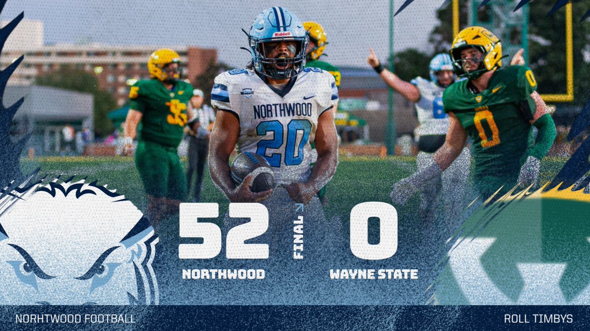 nutimberwolves's tweet photo. Football Opens Season With Convincing 52-0 Win Over Wayne State https://t.co/Scf7GkDJEJ https://t.co/rTg1AEz7jv