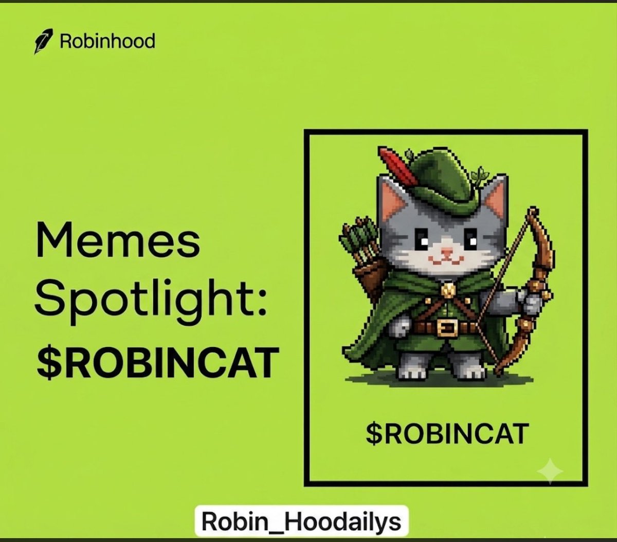 robin_Hoodailys's tweet photo. The forest is loud. @robincatonhood 

$ROBINCAT just printed +618% with $8M volume in 2 days.
Not just another cat.
You hold it.
It pays you $USDG.
Automatically.
That’s the whole story.

CA: 0xded852De9fe9bA9b6f27f39e8e81CF851A5C79cc https://t.co/de8C5UIYBP