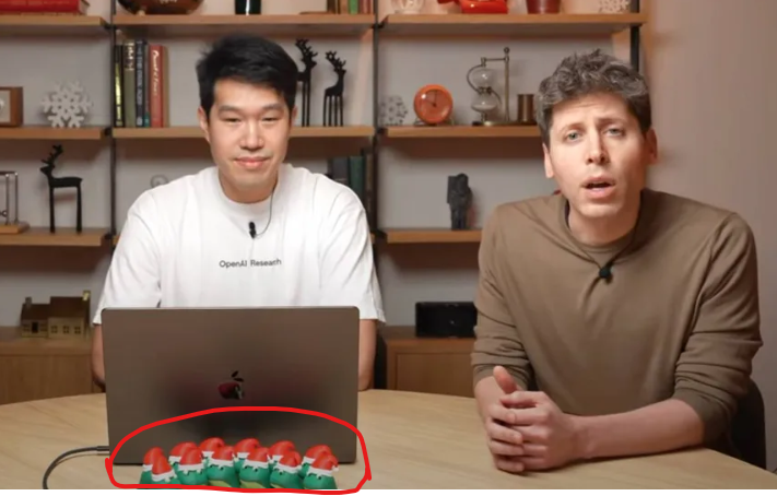 rhfroge's tweet photo. Christmas came in early.

When 1 $FROGE isnt enough @sama got 12 $FROGE Santa's to lead the 12 day OpenAI broadcast https://t.co/UY703dEngp