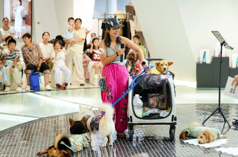 MetaGuangdong's tweet photo. Zhuhai recently hosted its inaugural Trendy Pet Fashion Show, bringing together stylish pets and their owners. The showcase highlighted the region's booming "pet economy" and the rise of innovative urban retail trends. 🐾

#Guangdong #Zhuhai #PetEconomy #PetFashion #UrbanConsumption #Lifestyle