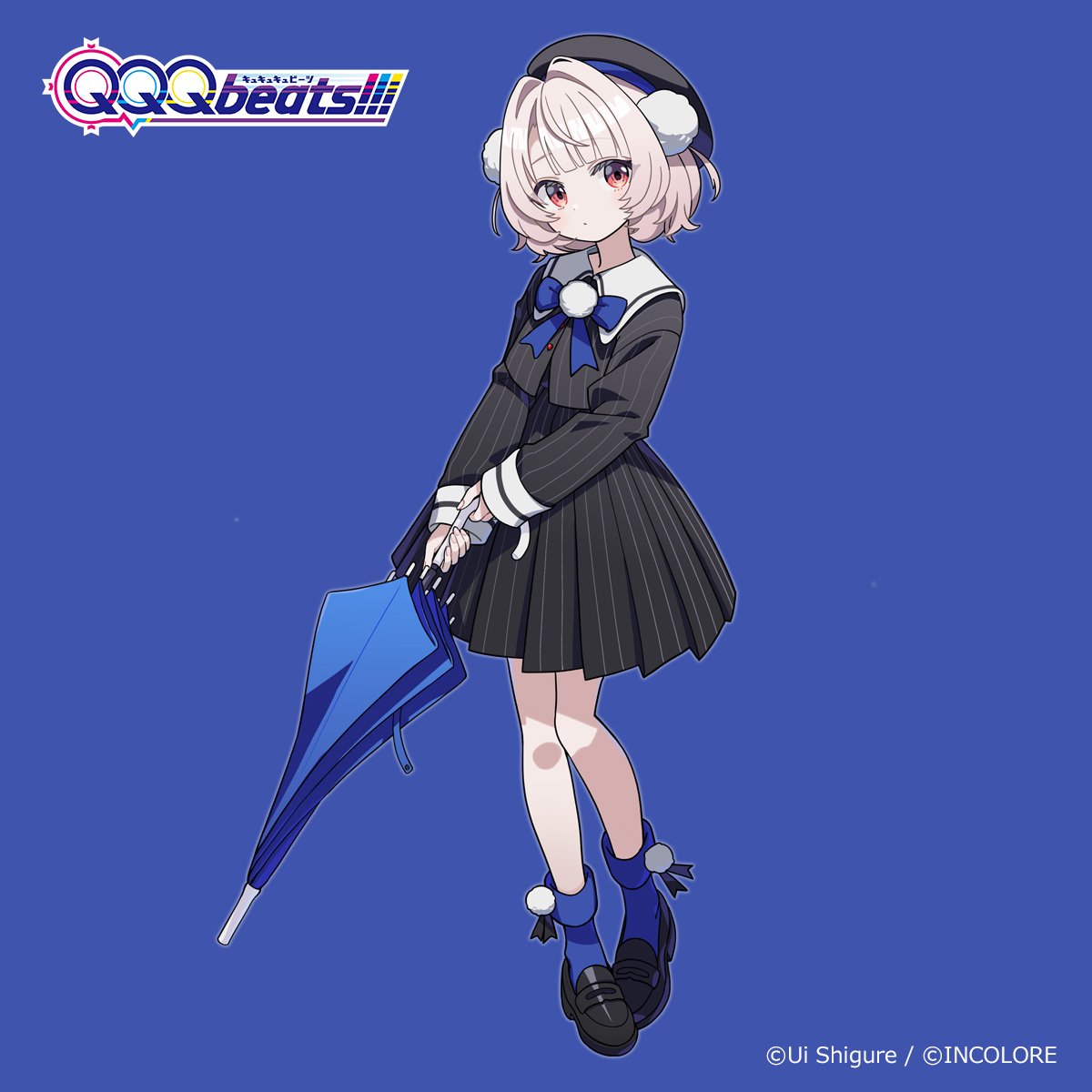 qqqbeats's tweet photo. ＼ 🌧️ 追加キャラパック情報解禁  🌧️／

追加キャラクターパック第3弾は、イラストレーター・VTuber「しぐれうい(@ui_shig)」さんが、キャラクターデザインとキャラクターボイスを担当するバーチャルシンガーの「雨衣(@ui_roid)」です！

イラストはもちろん「ふぁみ(@famy_siraso)」さんにご担当いただきました！

詳しい情報は後日発表するので、お楽しみに！

※本体アップデートも同時配信予定です

#QQQbeats #雨衣