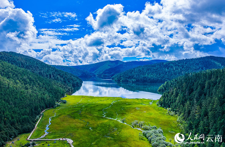 PDChinaLife's tweet photo. Explore Potatso National Park in early autumn

In early autumn, Potatso National Park in Diqing Tibetan Autonomous Prefecture, Shangri-La, southwest China's Yunnan Province, is a feast for the eyes. Crystal-clear alpine lakes lie nestled in the valleys, reflecting blue skies and drifting clouds. Wildflowers dot the vast alpine meadows, while winding streams and leisurely strolling visitors along the walkways complete the magnificent scene.

Located in the heart of the Three Parallel Rivers of Yunnan Protected Areas, which is a UNESCO World Natural Heritage Site, Potatso National Park boasts exceptional high-altitude ecological resources, with diverse landscapes ranging from lakes and wetlands to forests and meadows, as well as river valleys and streams. It is home to numerous rare plants and animals and boasts rich biodiversity. The park is a vital biodiversity reserve and ecological security barrier for Diqing Tibetan Autonomous Prefecture, playing a key role in maintaining ecological balance and safeguarding ecological security in northwestern Yunnan.