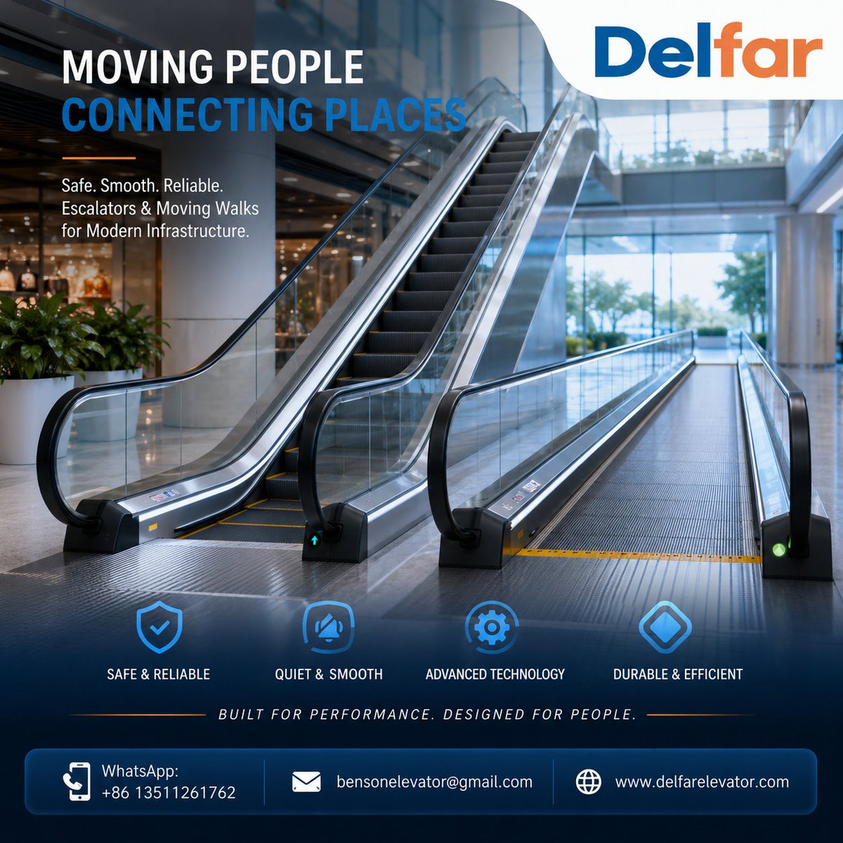 Bensonelevator's tweet photo. Delfar escalators &amp; moving walks are designed to deliver smooth, reliable, and efficient transportation for modern commercial spaces. ⚙️✨ 
📲 WhatsApp: +86 13511261762
📧 bensonelevator@gmail.com
🌐 https://t.co/RS4c2teG5F https://t.co/dVfok42UzS
