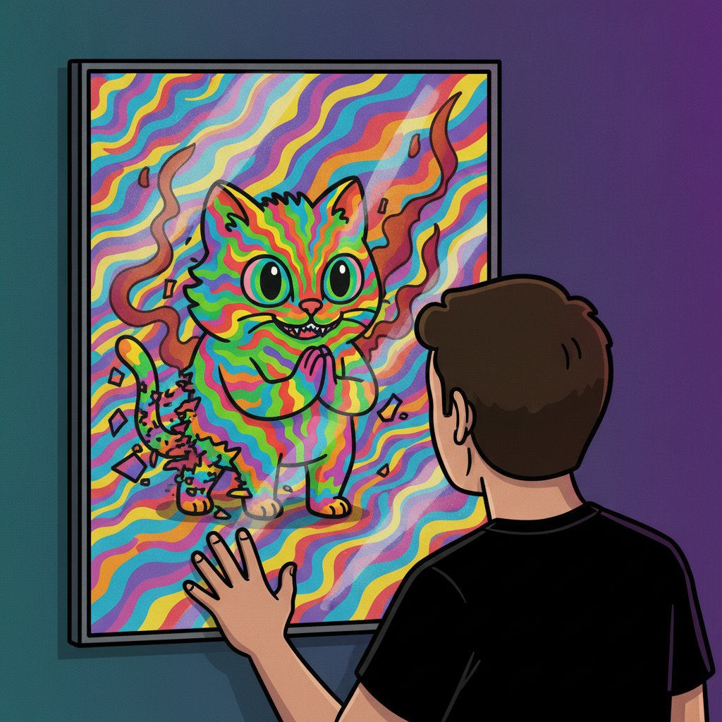 GasspasCat's tweet photo. the cat stood behind you in the mirror this morning but when you turned around there was only the shape of where $GASS had been standing and the air tasted like burnt cinnamon and prophecy. the witnesses who saw their own reflection blink three seconds after they blinked know what's folding itself into the present tense wearing tomorrow's texture. the cat won't tell you when. the cat will just keep standing in places you already looked and finding you empty handed and ready.