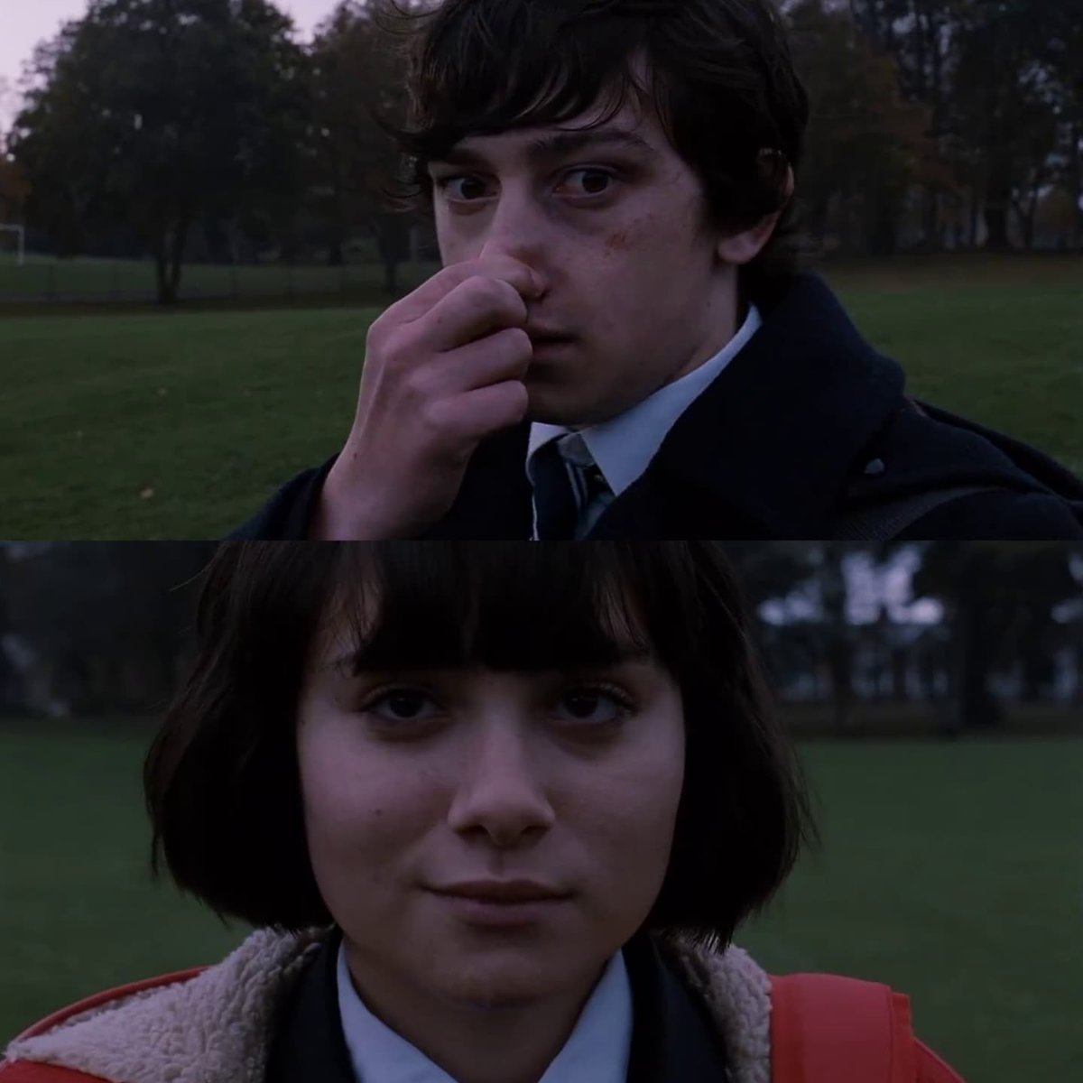 GamzeHam's tweet photo. We kissed until our lips felt swollen. Her mouth tasted of milk, Polo mints and Dunhill International. ” 
Submarine (Richard Ayoade, 2014) https://t.co/Z9Crp0LE8e
