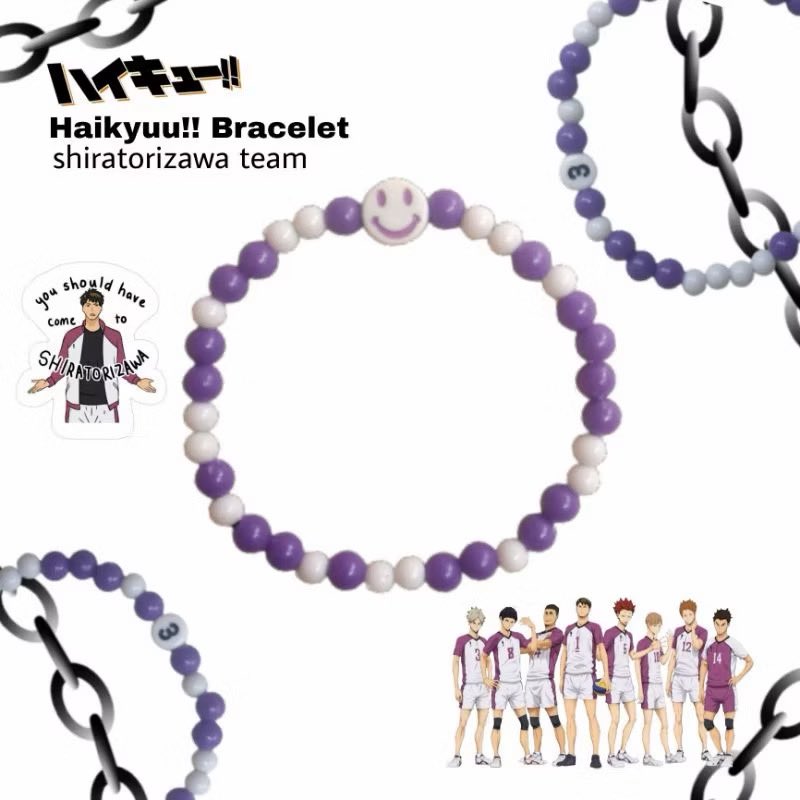 jeyipout's tweet photo. haiii help RT ‼️‼️ pleaseee

i sell haikyuu beads bracelet
available on : karasuno, aoba johsai, shiratorizawa, nekoma 🐱🐦‍⬛🍀🦅

1pcs : 5k
include box and freebies🍒

#haikyuu #anime https://t.co/nkHG15le4z