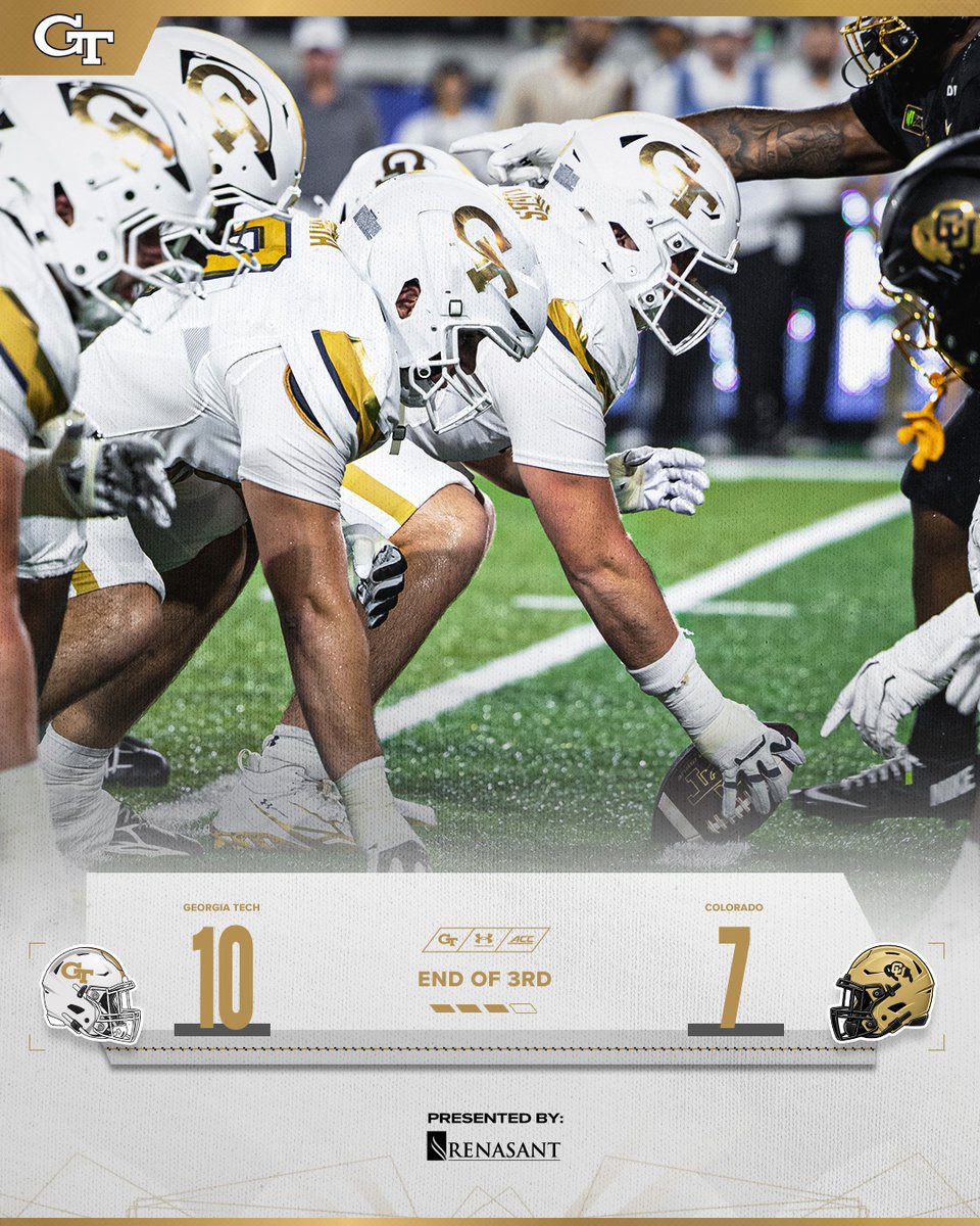 Georgia Tech Football: Going into the final frame 👉
#StingEm 🐝