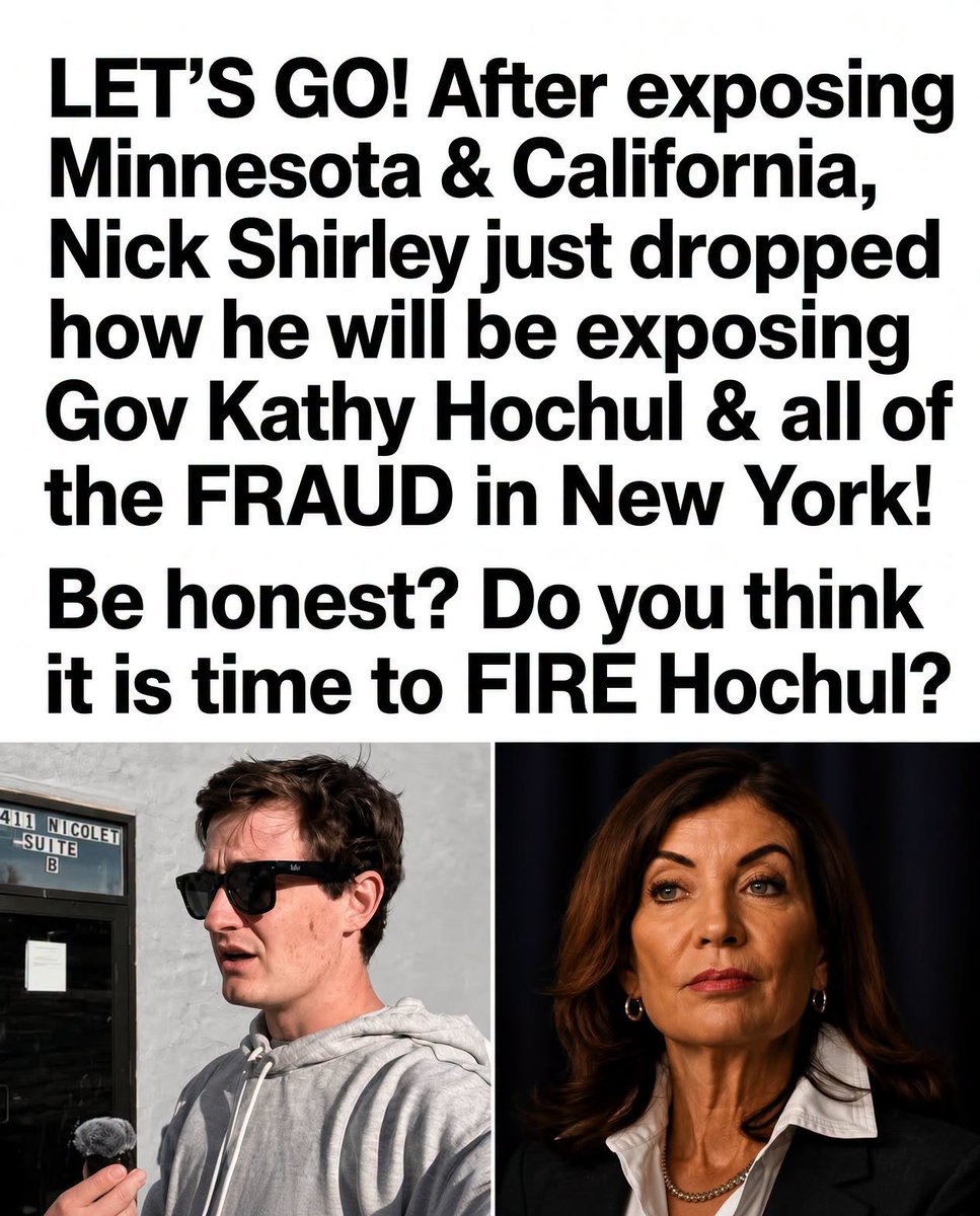 NickShirleyRV's tweet photo. Is it time to FIRE Hochul?

FOLLOW @NickShirleyRV https://t.co/0ijpBpL3gB