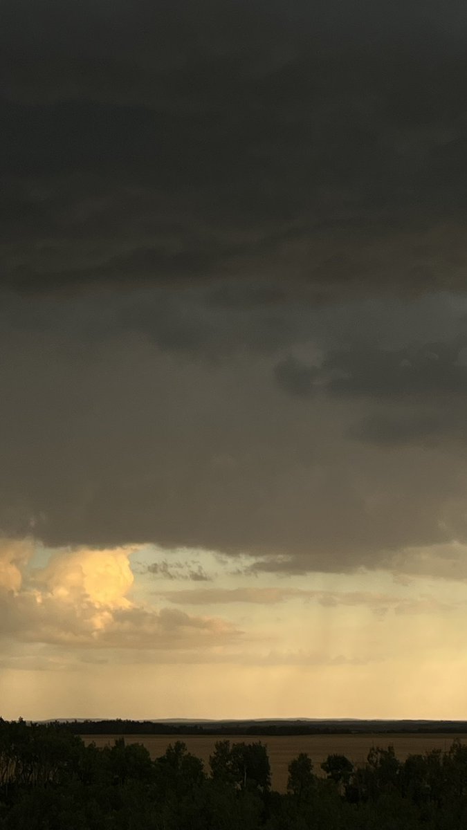 kidkrayon's tweet photo. Dramatic skies in Midwest Saskatchewan this fine wet eve.
#SKWx #PrairieLife 🌾🌧️🌅🇨🇦
[my unedited 📷s, shot 3 Sep 2026] https://t.co/IjsnCri35T