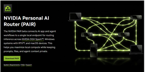 NothingLinear01's tweet photo. @nvidia 's PAIR is an interesting step toward distributed personal AI compute

It lets multiple PCs, GPUs and Macs on the same network share inference workloads, routing requests to whichever machine has capacity

Could this be how personal AI compute is increasingly built? https://t.co/h9DkZeTCyb
