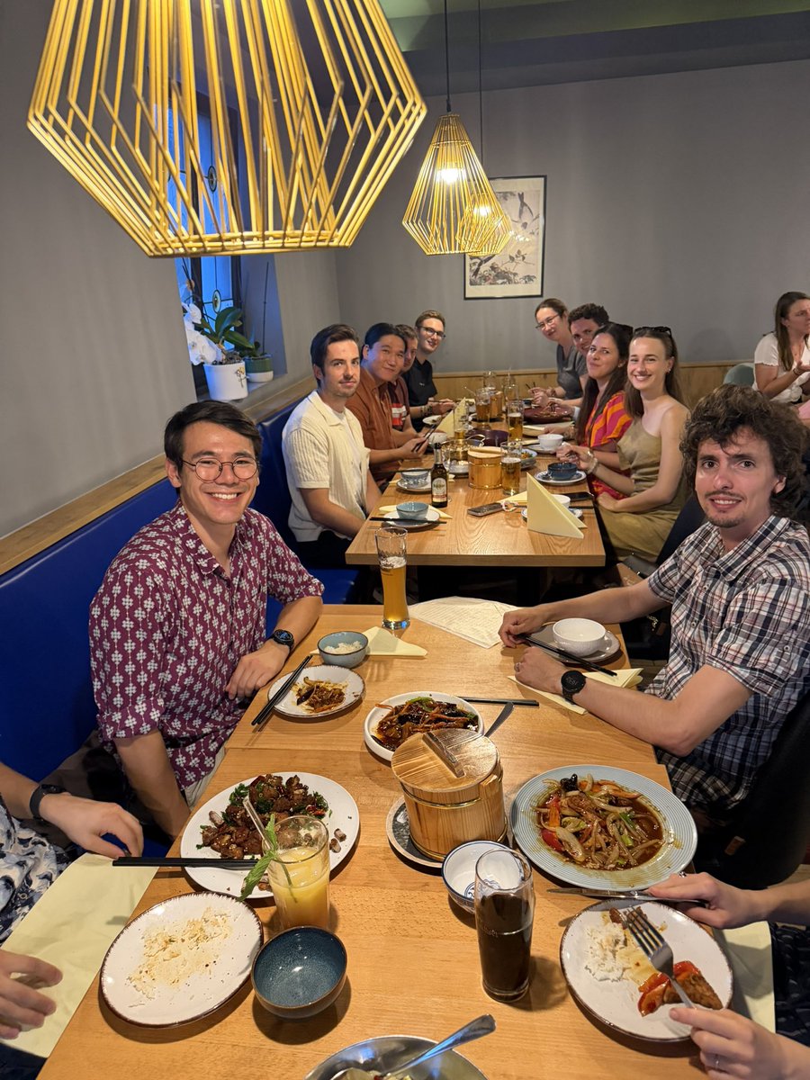 muller_group's tweet photo. Celebrating the successful #PhD #defense of Huaying Zhong with a great #Chinese #dinner downtown #Munich enjoying different levels of #spicy #food and #noodles with #specialities of #Yunnan #province https://t.co/StURwo6L5I